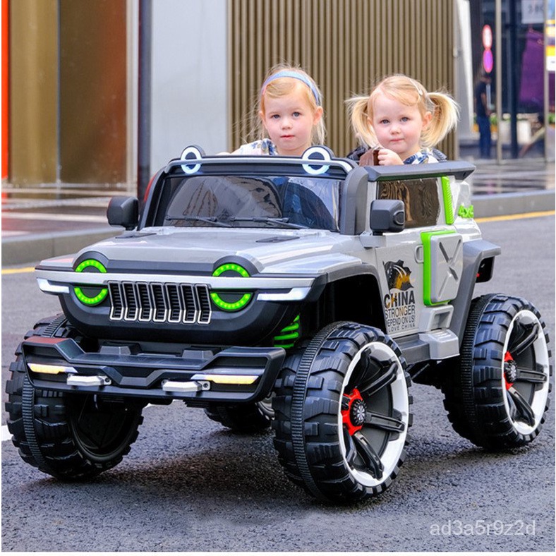 【哆哆購】兒童電動車四輪可坐大人玩具車四䮠越野車雙人小寶寶電動汽車童車