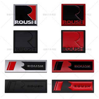 ▐✻♈適用於福特野馬車標 ROUSH改裝金屬標 野馬ROUSH改裝標 野馬標志