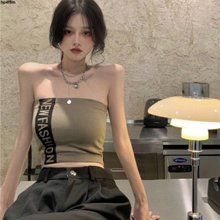 抹胸👍新品 美背背心女夏季外穿歐美字母帶胸墊性感內搭打底吊帶辣妹抹胸上衣