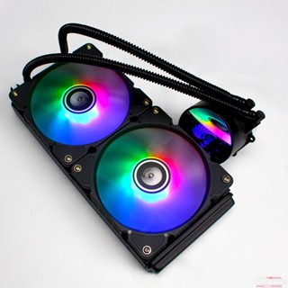 PARTY精選 12CM散熱器 CPU散熱器 冰魔120散熱器風扇 靜音AMD Intel電腦RGB水冷散熱器 115