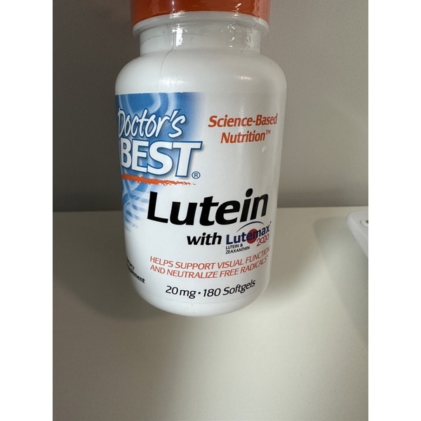 葉黃素美國 Doctor's best Lutein游離型 20mg 180粒 含lutemax2020