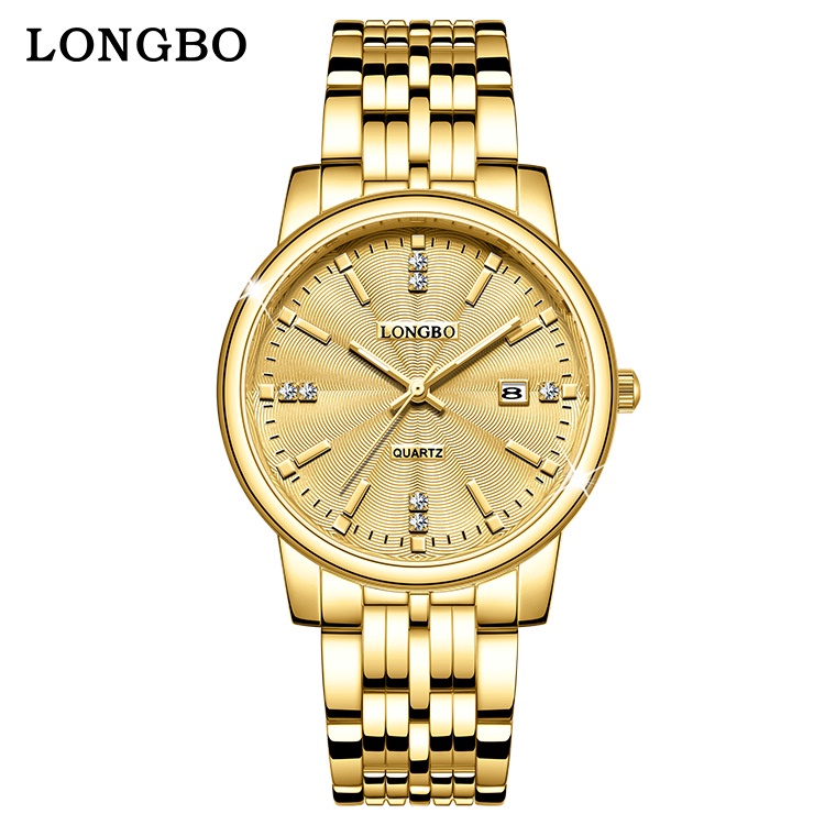 LONGBO/男女手錶  情侶手錶  防水腕錶  石英錶