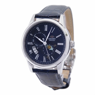 Orient 東方 手錶 男錶 機械錶 自動上鍊 日期 星期 太陽月亮顯示 藍寶石水晶 RA-AK0011D10B
