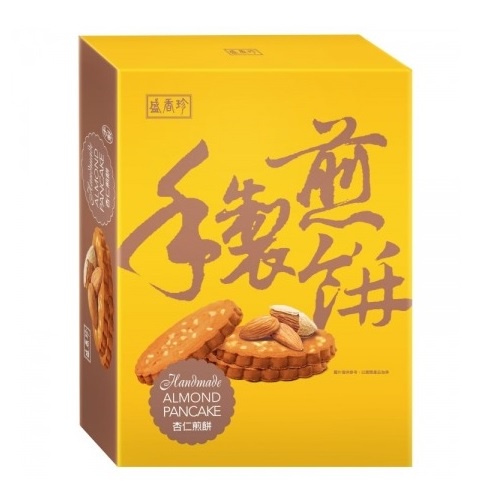 盛香珍 手製煎餅(杏仁口味) 185g【家樂福】