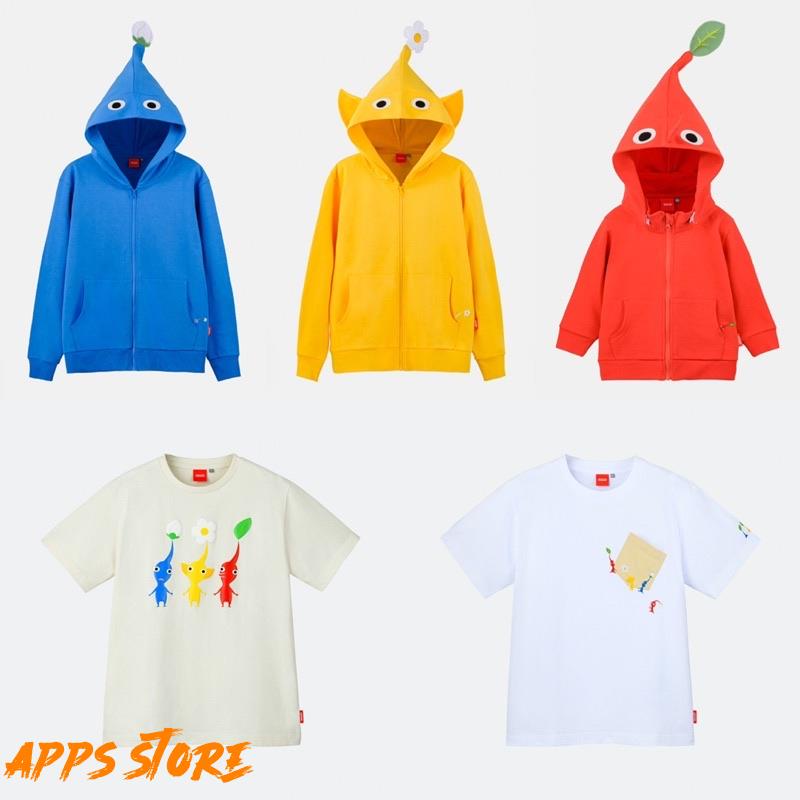 [APPS STORE]日版 [PIKMIN] 日本 任天堂商店 皮克敏 連帽外套 T恤 T-shirt 船型襪 腳