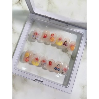 美甲專用-手工凝膠穿戴美甲貼片-果凍腮紅水果