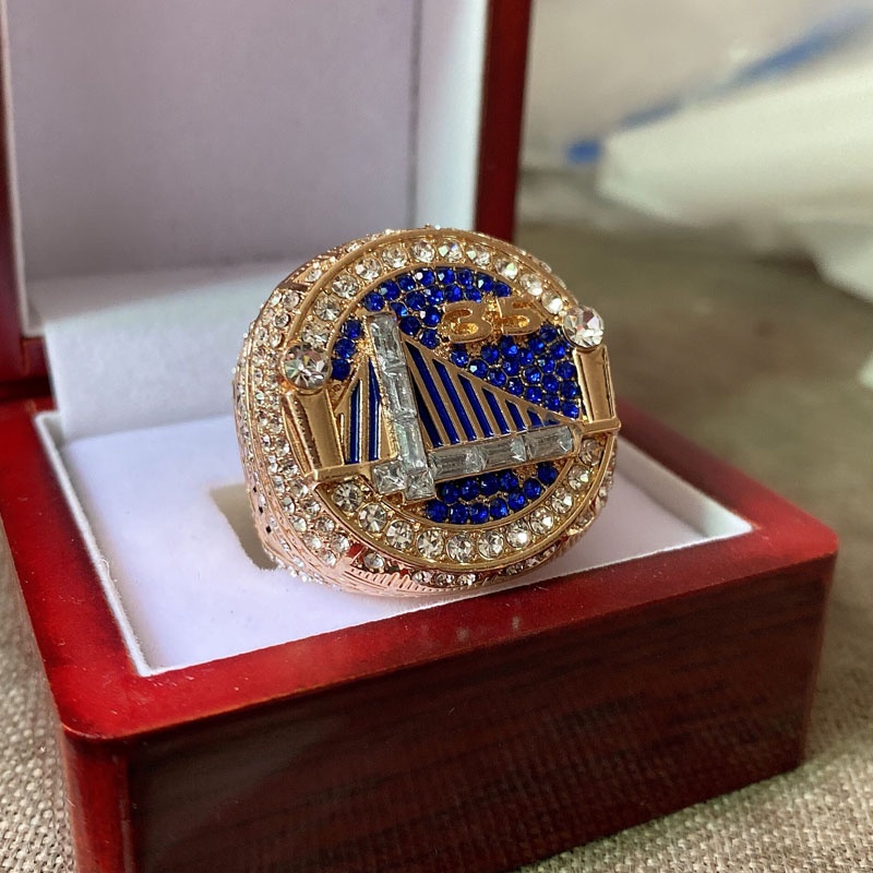 【冠軍戒指】2018年金州勇士MVP杜蘭特NBA總冠軍戒指男生禮品球迷合金紀念飾品