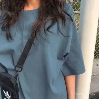 GP實拍 韓版短袖 女生短袖上衣 短袖上衣 韓國短袖上衣 韓版短袖上衣純棉短袖T恤女夏季新款韓版純色寬鬆ins潮學生百