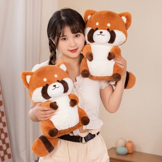 FAT CAT日韓系精品☆可愛小浣熊絨毛玩具布娃娃呆萌卡通小熊貓抱枕兒童玩偶生日交換禮物☆批價$330元