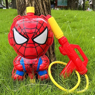 『夏季爆款』蜘蛛人 水槍玩具 奧特曼 背包水槍 玩水玩具 兒童玩具 兒童背包水槍書包幼兒男女孩3-6嵗呲噴抽拉式卡通沙灘