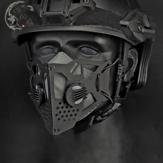 KN90 蝶型面具透氣罩口 戰術防護半臉面具 騎行防塵防風沙5層設計