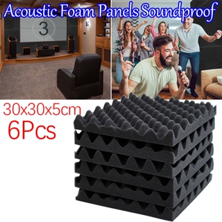 30x30x5cm Acoustic Foam Panels Soundproof Padding Studio Foa