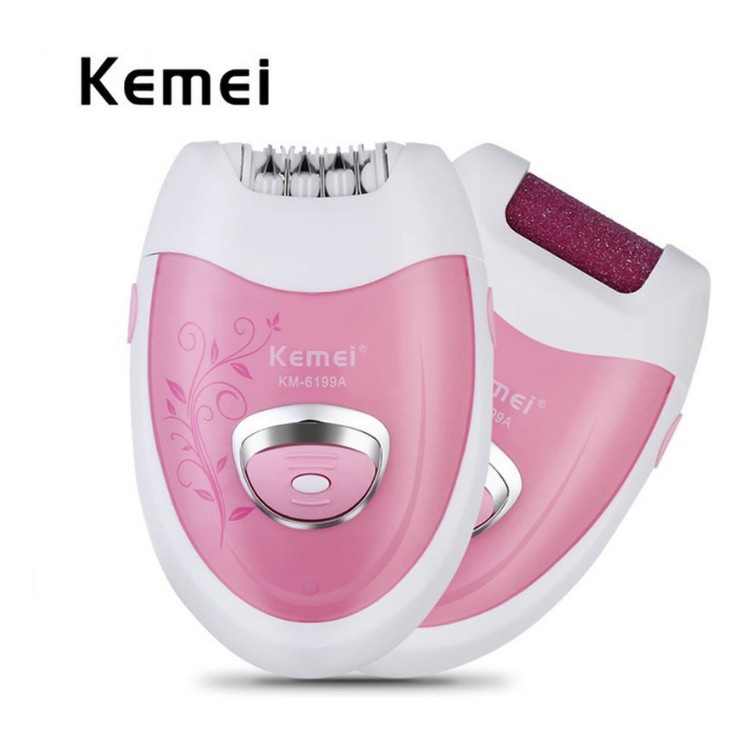 Kemei KM - 6199A 2 in 1 Electric Epilator Hair Remover Recha