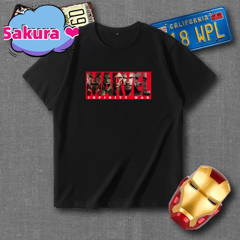 【Sakura ❤️新款短袖】🚀✨ marvel神盾局特工短袖T恤復仇者聯盟4終局之戰衣服漫威周邊夏裝潮