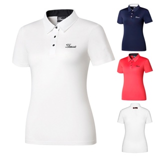 【Titleist】 夏季新款戶外運動緊身高爾夫服裝女上衣排汗吸溼短袖T恤golf