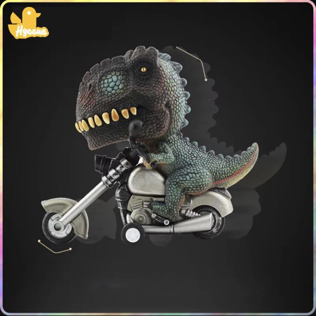 慣性行駛霸王龍騎摩托車玩具解壓新奇特仿真恐龍迷你擺件創意模型
