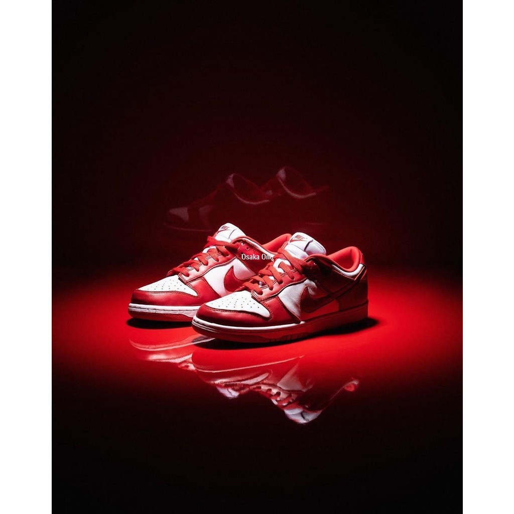 Nike DUNK LOW SP＂University Red ＂白紅 男女滑板鞋 CU1727-100