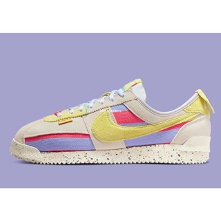 Nike Cortez 米白紫黃復古休閑耐克滑板鞋 DR1413-100男女鞋