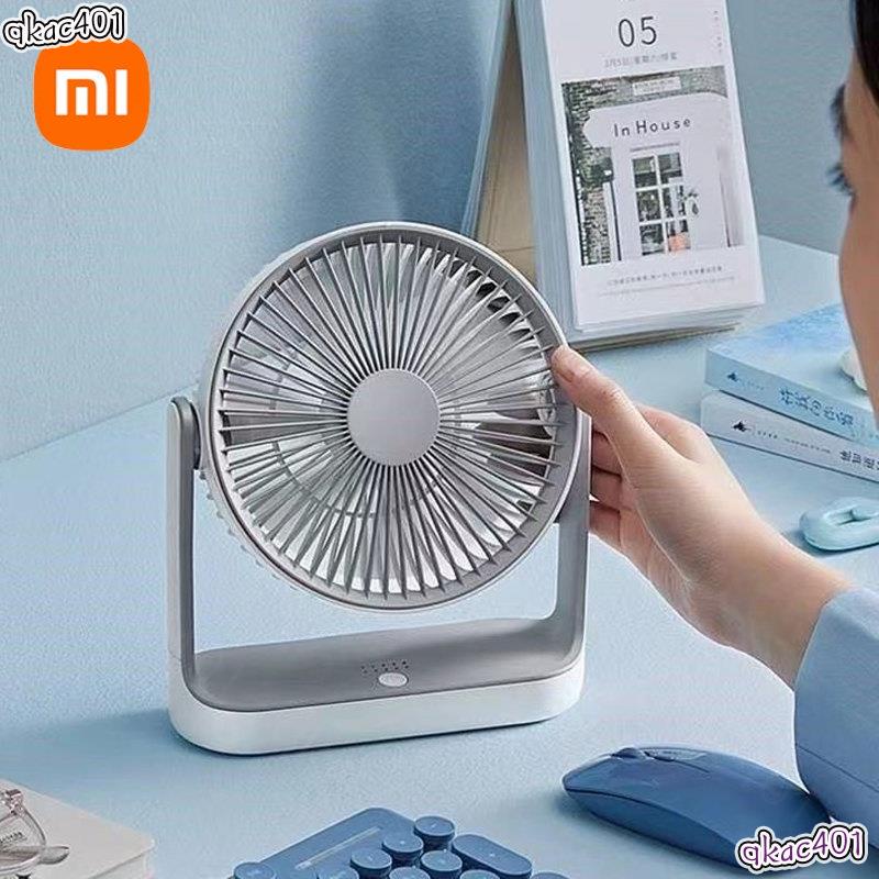 🔥熱推XIAOMI 小米edon台式風扇usb充電靜音電風扇4檔調速壁掛便攜迷你風扇辦公家用車載