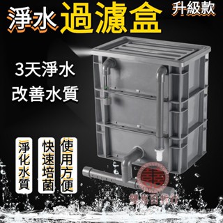 雙喜百貨行✨魚缸過濾箱 週轉箱 過濾器 出水口週轉箱 魚池週轉箱過濾盒上置滴流盒水迴圈增氧係統diy過濾箱 8VCM