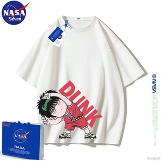 【免運】NASA灌籃高手兒童夏季新款純棉運動寬松短袖T恤男女中大童親子裝 兒童上衣 小朋友衣服