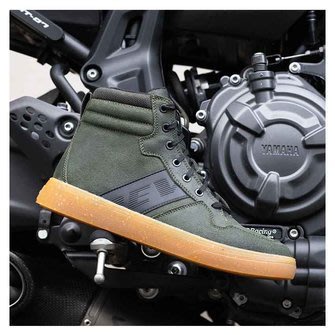 ♛大鬍子俱樂部♛ REVIT ® Kick 荷蘭 原裝 復古 Cafe 滑板鞋風格 麂皮 防摔鞋 橄欖綠