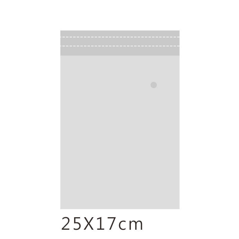 珠友【限定版】OPP自黏外袋(17x25CM)-50入/透明包裝袋/塑膠禮品袋 HC-1002