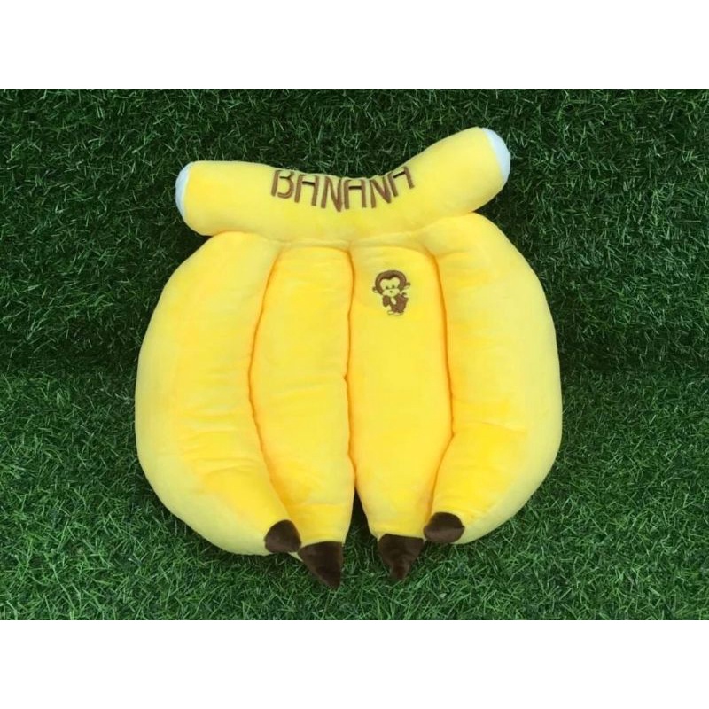 可愛香蕉抱枕~一串蕉抱枕~一串香蕉~創意抱枕~香蕉抱枕~逗趣水果抱枕