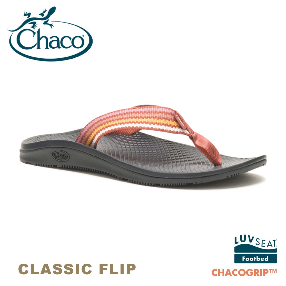 【CHACO 美國 女 CLASSIC FLIP夾腳拖鞋《韶安紅陶》】CH-CFW01HJ15/運動拖鞋/登山拖鞋