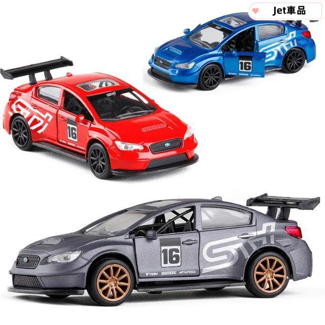 MAR SUBARU WRX STI彩繪 模型車 迴力車 1：36 小孩玩具收藏擺設