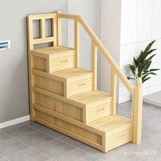【現貨 限時免運】實木踏步櫃上下鋪樓梯櫃兒童床櫃高低床雙層床步梯木樓梯上鋪樓梯收納櫃 CT2C