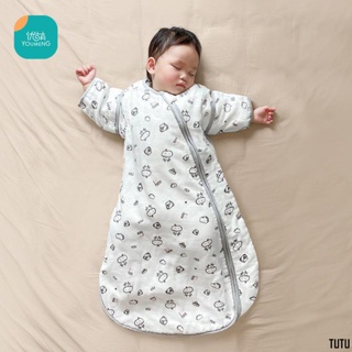 【台灣精選】嬰兒睡袋春秋薄款新生兒童純棉紗布一體式夏天寶寶睡覺防驚跳神器