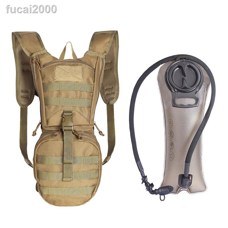 ☾戶外騎行登山旅行戰術雙肩水袋包配2L/2.5L/3L食品級TPU大口內膽