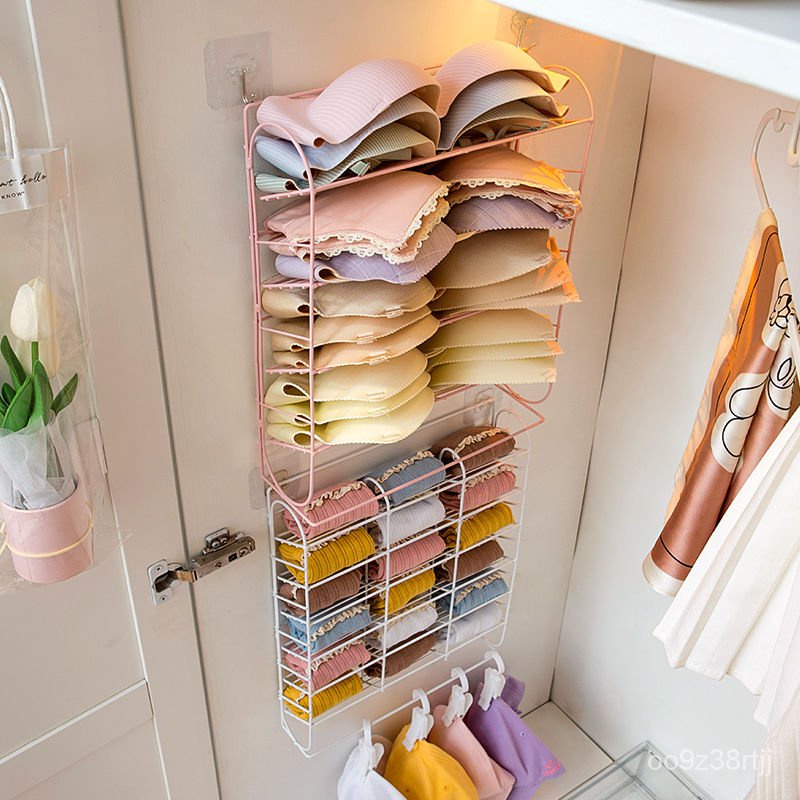 ✨新品+限時特賣✨襪子收納架內衣內褲收納盒分格衣櫃收納掛架宿捨壁掛文胸收納神器