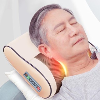 【愛購】頸椎按摩器頭枕肩膀多功能頸腰背部肩部按摩枕家用電動枕頭腰椎儀