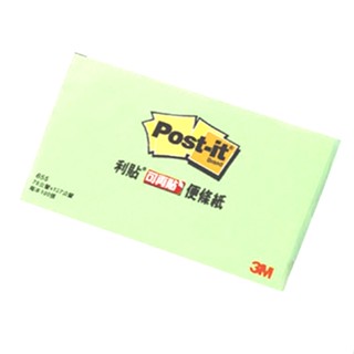 蝦皮隔日到貨 3M Post-it 3x5橫向便利貼-粉綠 墊腳石購物網