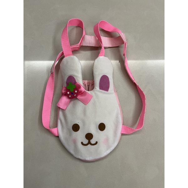 日本正版 二手小美樂配件 小兔子嬰兒揹帶（不含娃娃）