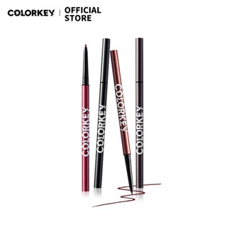 ⊿Colorkey 珂拉琪 眼線膠筆 不易暈染 持久防水防汗 柔滑勾勒出彩臥蠶 棕色彩色眼線筆 極細初學者【官方正品】❤