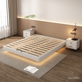 網紅 榻榻米 懸浮床 排骨架 床架 實木床 可客製尺寸 無床頭 齊邊 雙人床架 床底 床 床架 簡易床架 低床底