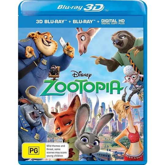 【2023 上新 熱賣】藍光電影碟片 BD50 瘋狂動物城 Zooia (2016)3D 1080P盒裝14986154
