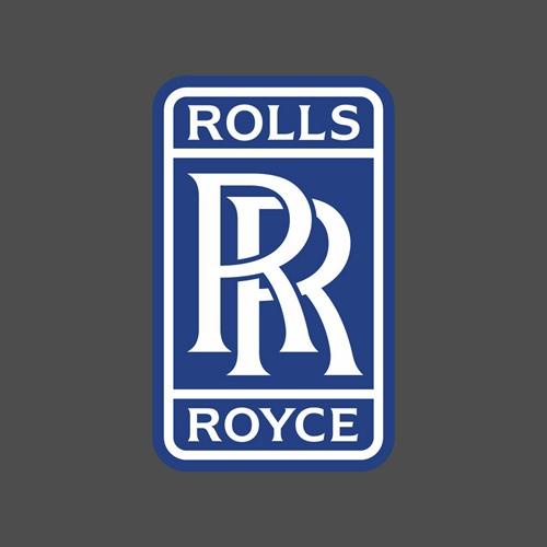 英國 勞斯萊斯 Rolls Royce 飛機引擎公司 防水防曬3M貼紙 徽章 筆電 行李箱 安全帽貼 尺寸88mm 藍色