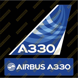 AIRBUS 空中巴士 A330 Logo 出廠塗裝 垂直尾翼 防水貼紙 尺寸 85x 63mm