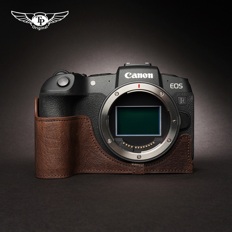 ☂TP原創 牛皮Canon/佳能EOS RP相機包EOSR8皮套 手柄 真皮 保護套