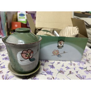 日式陶瓷附蓋茶碗蒸杯/湯盅/味噌湯碗