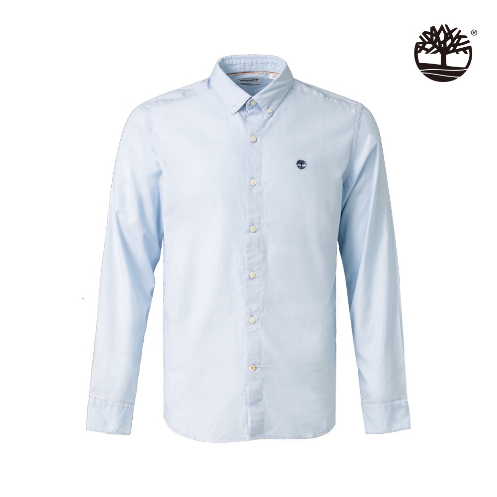 Timberland 男款天空藍牛津襯衫|A2BAQB02