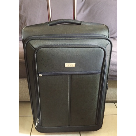 二手 TUMI 行李箱 皮箱 可加高5cm 布面 兩輪 24” 旅行包袋 手提箱 兩輪 64高x 41寬x28cm