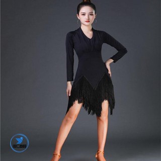 【臺灣出貨】拉丁舞衣 拉丁舞表演服 拉丁舞服裝 國標舞衣 舞蹈練功服 拉丁舞服女成人新款夏裝高階洋氣專業比