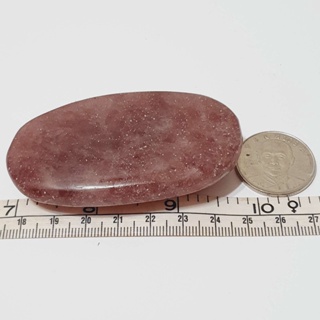 90.5g 草莓晶 拋光 水晶 礦石 J926S 擺件 手把件 冥想石 禮物 收藏