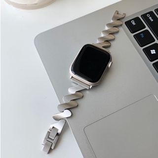 ☝波浪條不鏽鋼錶帶 適用Apple Watch 蘋果手錶錶帶 iwatch S8