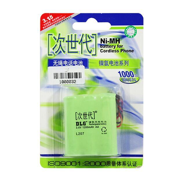 乾電池 次世代 L207 無繩電池 電池 鎳氫充電電池 3.6V 1200mAh